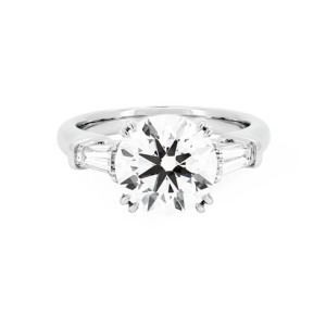 Bow plain ring RD 0.8 D VVS2 IGI in rose gold