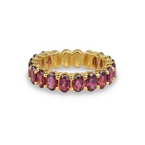 White CZ Eternity Band - Sterling Silver