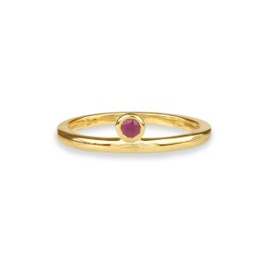 Crown Ring Gold Vermeil - Amethyst