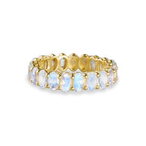 Crown Ring Gold Vermeil - Garnet