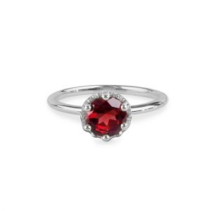 CZ Tusk Ring - Sterling Silver