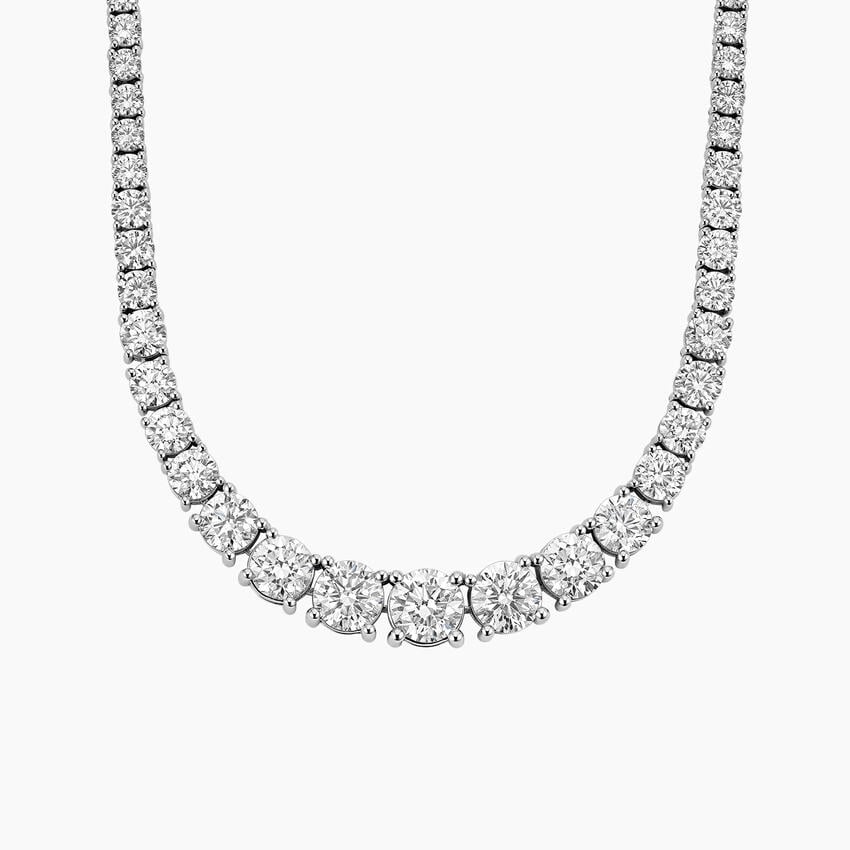 VS Diamond Unique Necklace in 14k White Gold (1.6 carats total weight) - Image 2