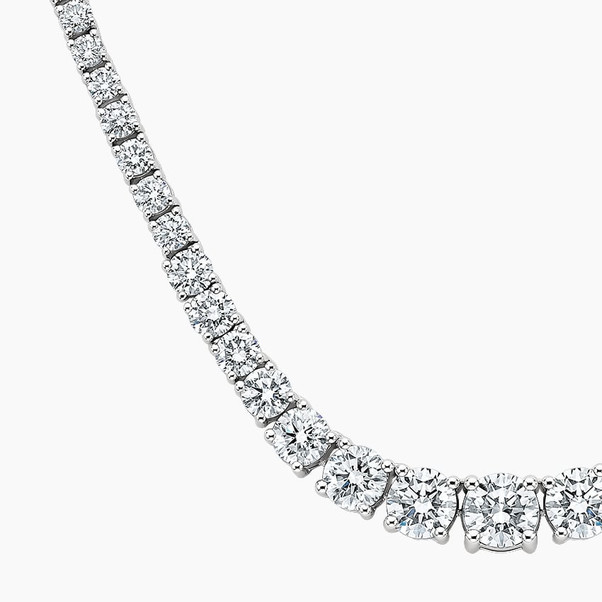 VS Diamond Unique Necklace in 14k White Gold (1.6 carats total weight) - Image 3